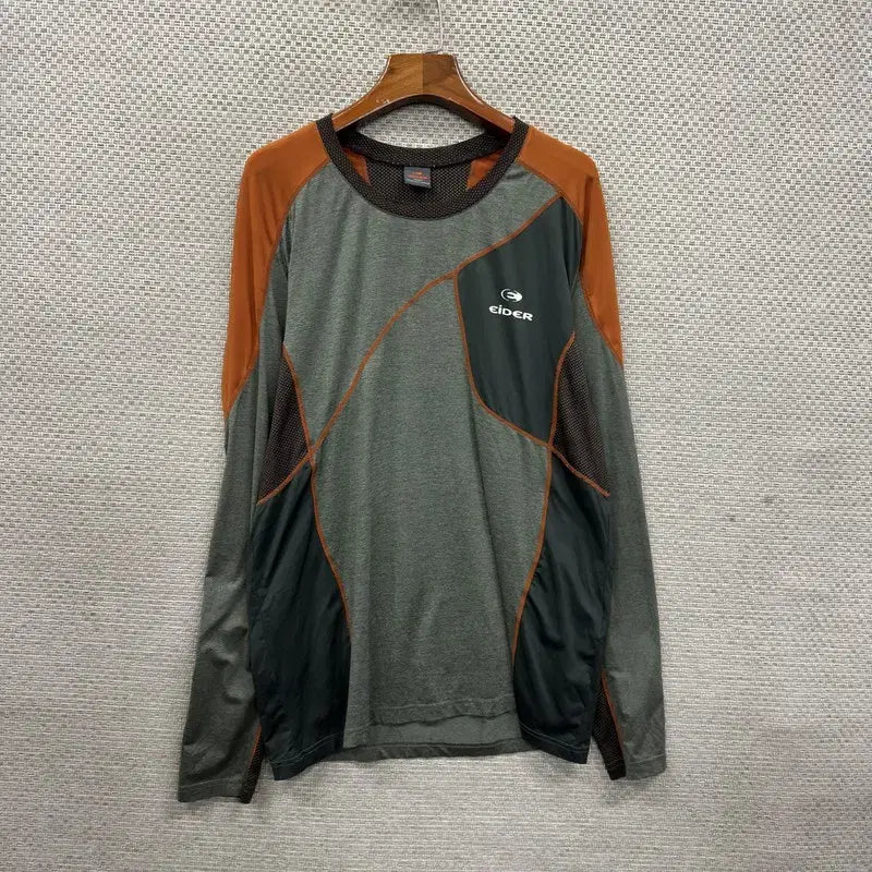[BUNJANG] Aider Outdoor Printing Logo Long Sleeve T-shirt L / 아이더 아웃도어 프린팅로고 기능성 긴팔티 L A07705