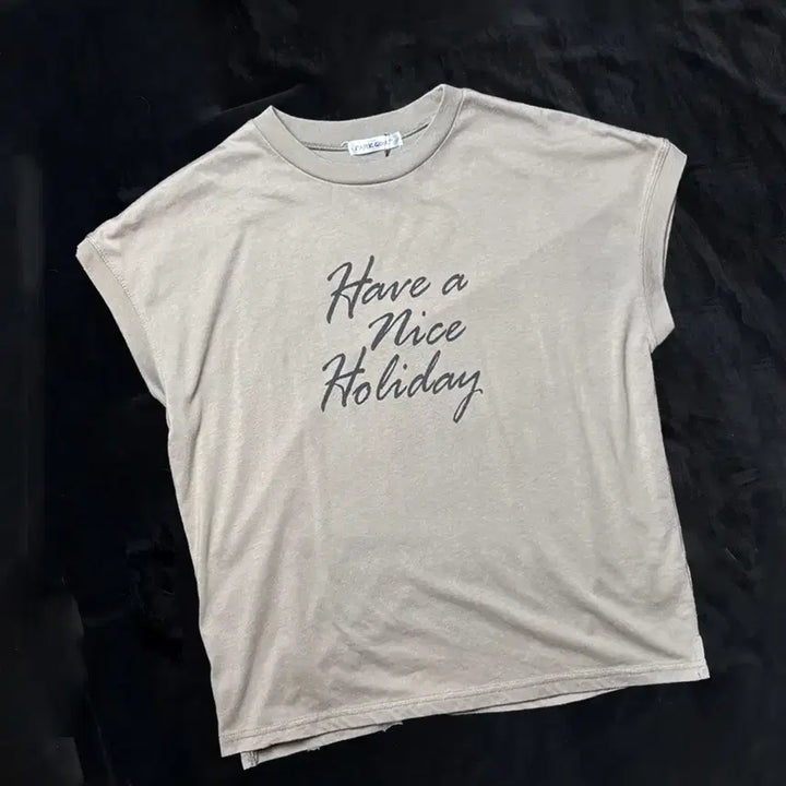 [BUNJANG] Vintage Brown Sleeveless T-shirt / 일본빈티지 브라운 나시형 티셔츠