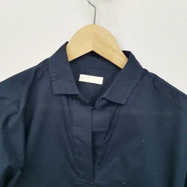 [BUNJANG] Earth Music Ecology Oversized Shirt Navy / Earth Music Ecology 오버핏 셔츠 네이비