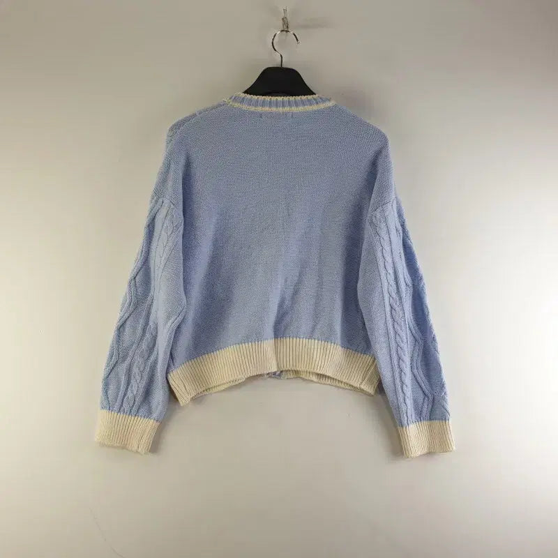 [BUNJANG] JEIKEI Blue V-Neck Knit Cardigan / JEIKEI 여성FREE 블루 V넥 니트 가디건 M3113