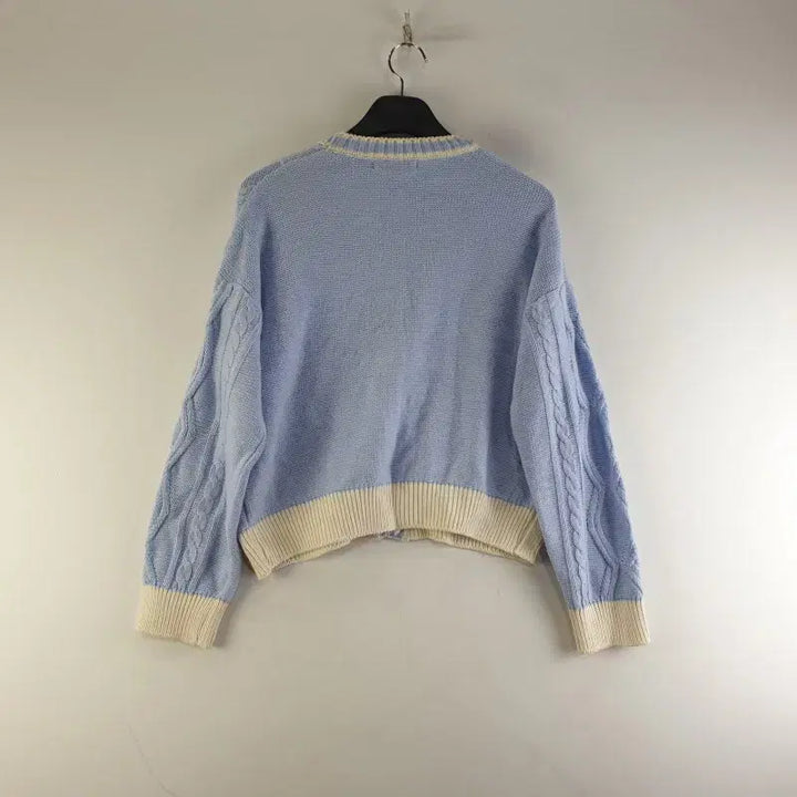 [BUNJANG] JEIKEI Blue V-Neck Knit Cardigan / JEIKEI 여성FREE 블루 V넥 니트 가디건 M3113