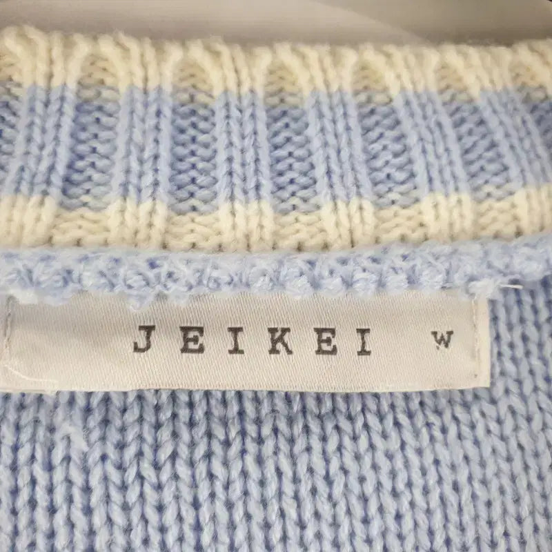 [BUNJANG] JEIKEI Blue V-Neck Knit Cardigan / JEIKEI 여성FREE 블루 V넥 니트 가디건 M3113