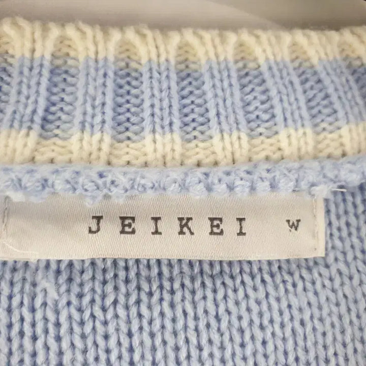 [BUNJANG] JEIKEI Blue V-Neck Knit Cardigan / JEIKEI 여성FREE 블루 V넥 니트 가디건 M3113