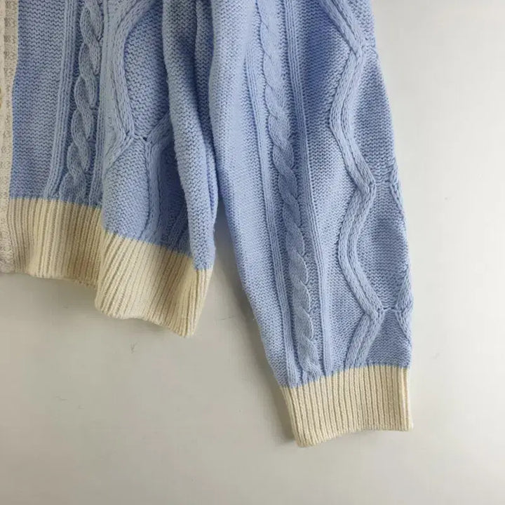 [BUNJANG] JEIKEI Blue V-Neck Knit Cardigan / JEIKEI 여성FREE 블루 V넥 니트 가디건 M3113