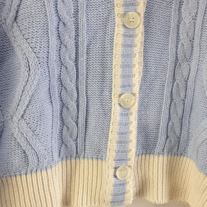 [BUNJANG] JEIKEI Blue V-Neck Knit Cardigan / JEIKEI 여성FREE 블루 V넥 니트 가디건 M3113