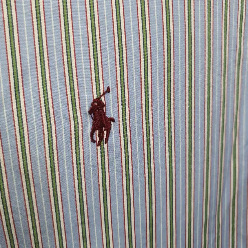 [BUNJANG] Polo Ralph Lauren Custom Fit Striped Shirt / 폴로 랄프로렌 커스텀핏 스트라이프 셔츠 남방 41