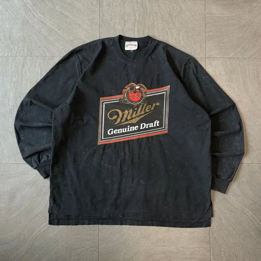 [BUNJANG] Miller Black Long Sleeve Shirt / 90s Miller black long sleeves