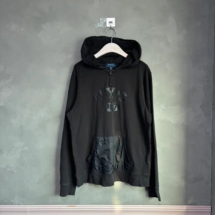[BUNJANG] Polo Ralph Lauren NYC Half-Zip Hoodie / 폴로 랄프로렌 NYC 반집업 후드