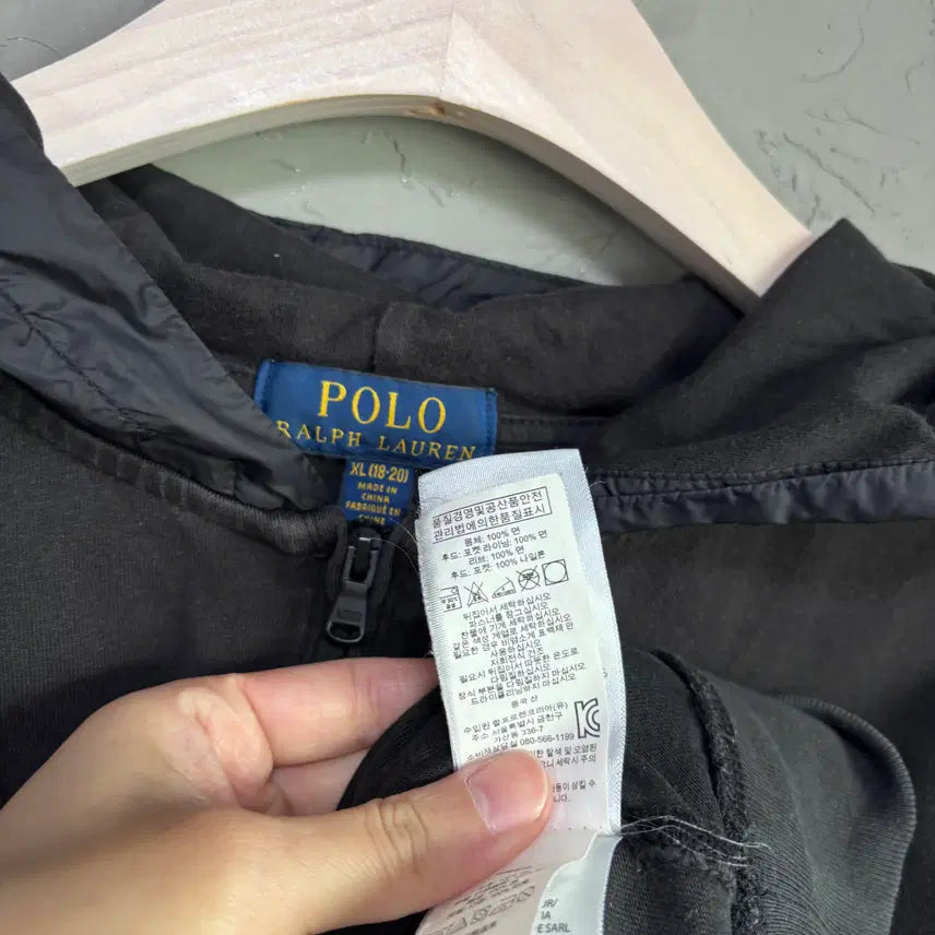 [BUNJANG] Polo Ralph Lauren NYC Half-Zip Hoodie / 폴로 랄프로렌 NYC 반집업 후드