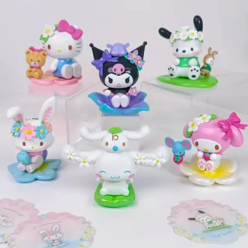 [BUNJANG] Toptoy Sanrio Spring Flower Figure Box Set / 탑토이 산리오 스프링 플라워 피규어 6개입 새상품