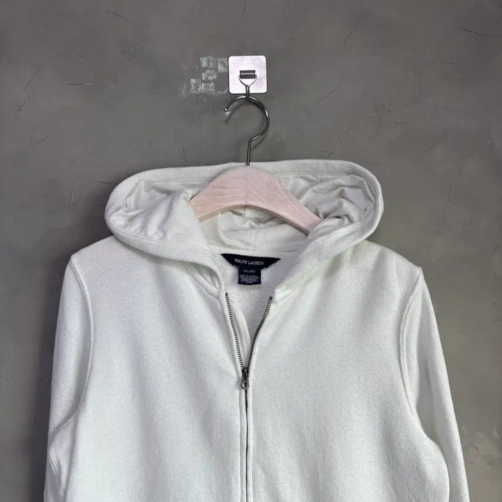 [BUNJANG] Polo Ralph Lauren Big Pony Hoodie White / 폴로 랄프로렌 빅포니 후드집업 화이트