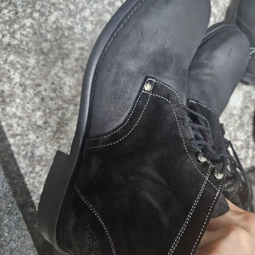 [BUNJANG] Gradas Boots 02 Black Suede Boots / 그라더스 부츠02 블랙 스웨이드