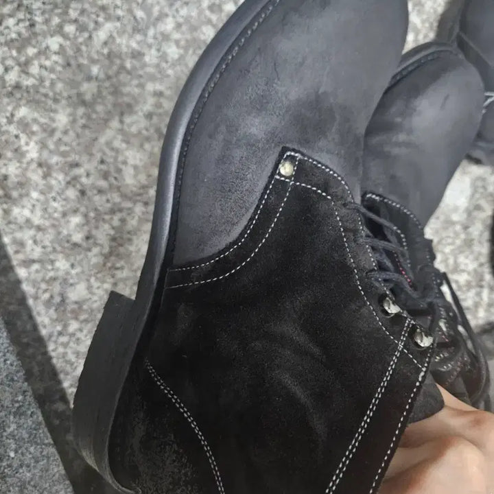 [BUNJANG] Gradas Boots 02 Black Suede Boots / 그라더스 부츠02 블랙 스웨이드