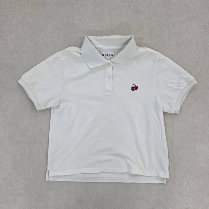 [BUNJANG] Kirsh Crop Cherry Short-Sleeve Polo Shirt / [1] 키르시 크롭 체리 반팔 카라티 0220J