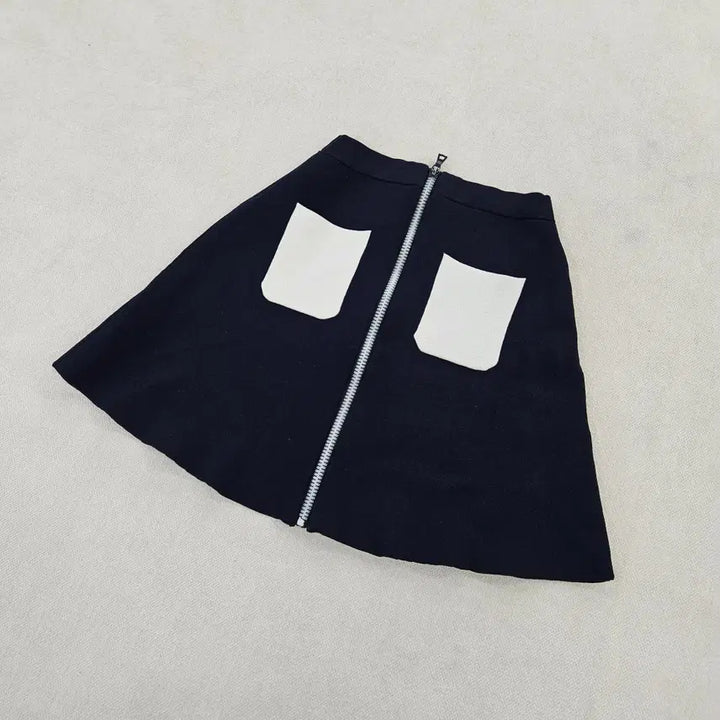 [BUNJANG] Sandro A-line Zipper Closure Mini Skirt / [1] 산드로 여성 A라인 지퍼 클로저 미니 스커트 0116 Y1