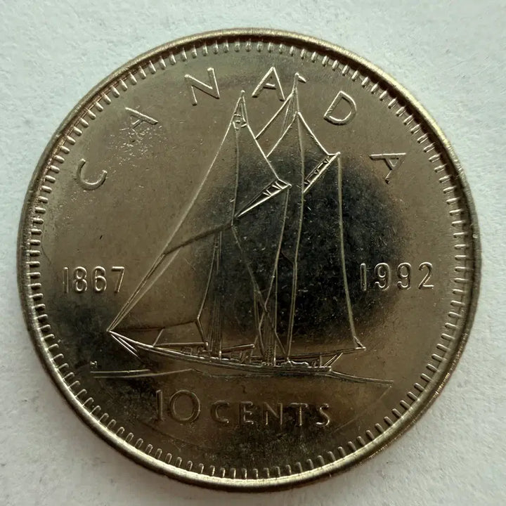 [BUNJANG] Canada 10 Cent Coin (1992) / 1992년 캐나다 10센트 동전 S1022