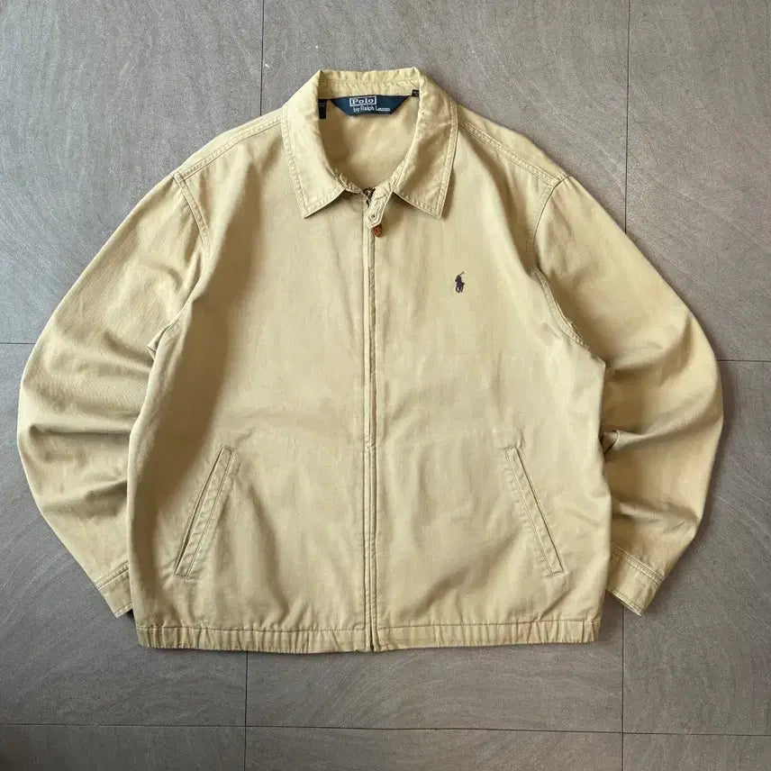 [BUNJANG] Polo Beige Swing Top Jacket / 폴로 정품 베이지 스윙톱 자켓