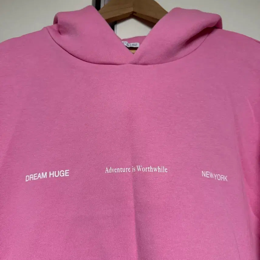 [BUNJANG] ZARA Pink Printed Hoodie (XL) / (XL) 자라 핑크색 프린팅 후드티