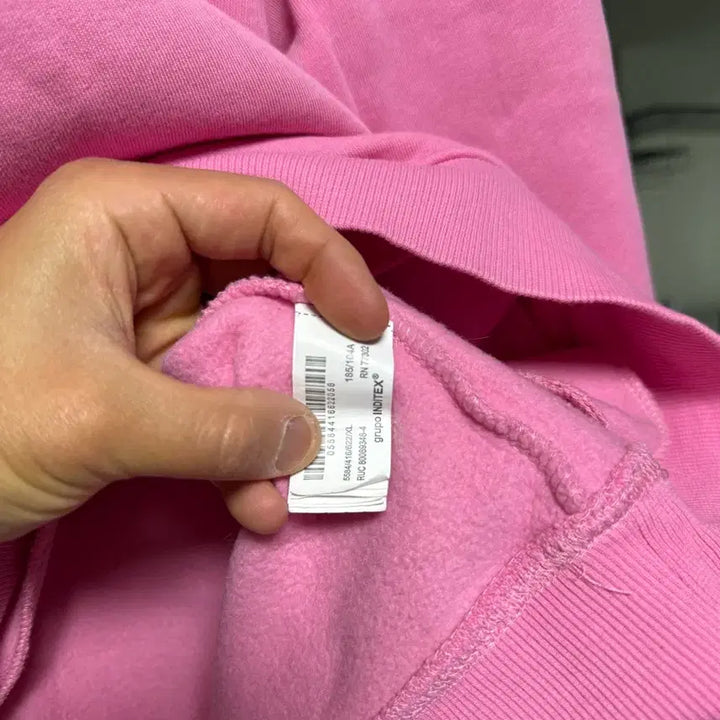 [BUNJANG] ZARA Pink Printed Hoodie (XL) / (XL) 자라 핑크색 프린팅 후드티