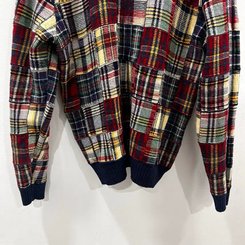 [BUNJANG] Polo Ralph Lauren Check Pattern Wool Knit Sweater / 폴로 랄프로렌 체크패턴 울니트