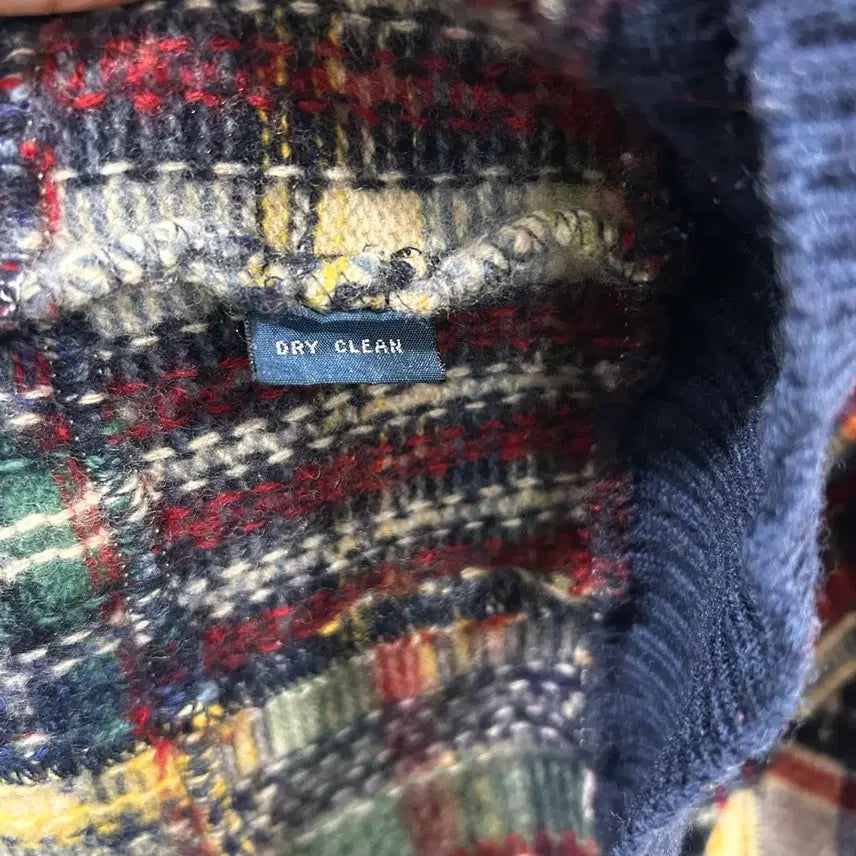 [BUNJANG] Polo Ralph Lauren Check Pattern Wool Knit Sweater / 폴로 랄프로렌 체크패턴 울니트