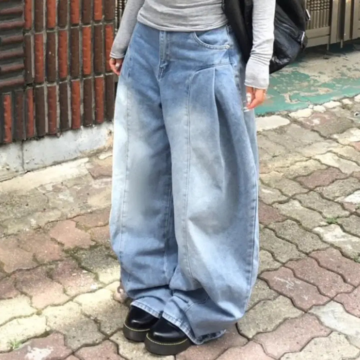 [BUNJANG] AM Wide Tucked Pants / 핀턱 와이드 팬츠 am