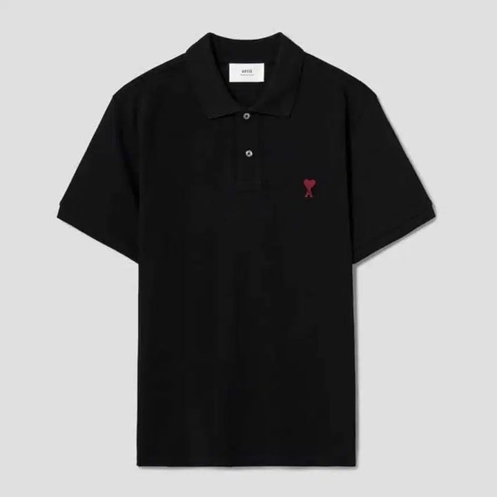 [BUNJANG] Ami Small Heart Logo Short Sleeve Polo Shirt / 아미 스몰 하트 로고 반팔 카라티 신상