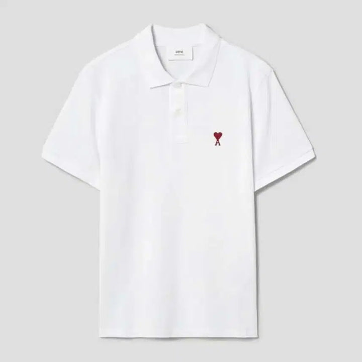 [BUNJANG] Ami Small Heart Logo Short Sleeve Polo Shirt / 아미 스몰 하트 로고 반팔 카라티 신상