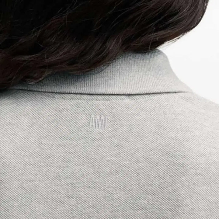 [BUNJANG] Ami Small Heart Logo Short Sleeve Polo Shirt / 아미 스몰 하트 로고 반팔 카라티 신상