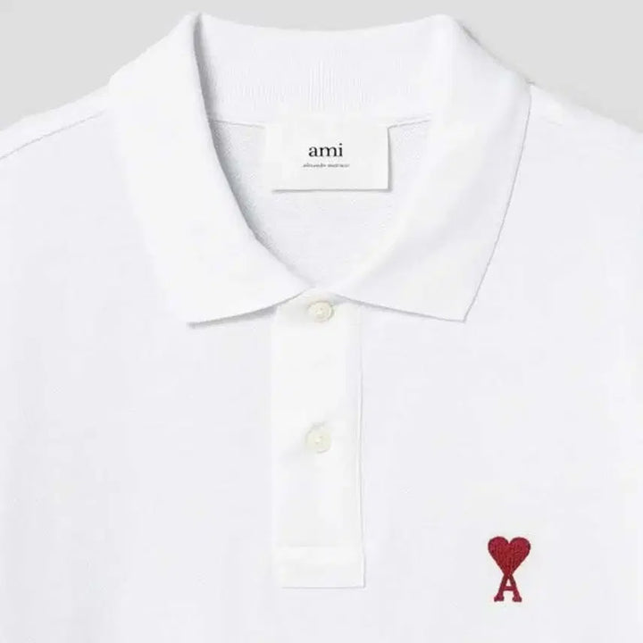 [BUNJANG] Ami Small Heart Logo Short Sleeve Polo Shirt / 아미 스몰 하트 로고 반팔 카라티 신상