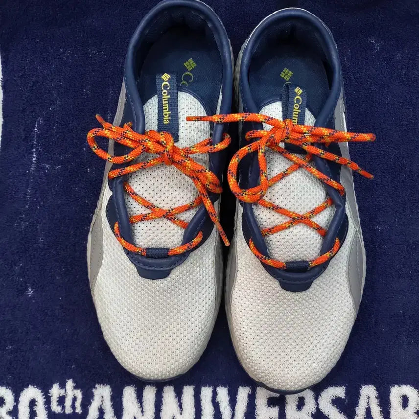 [BUNJANG] Columbia Hiking Shoes White/Navy/Orange 260mm / 컬럼비아 운동화 화이트/네이비/오렌지 260mm