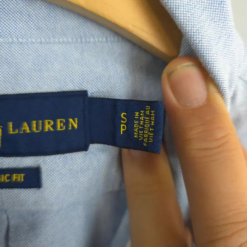 [BUNJANG] RALPH LAUREN Classic Fit Oxford Shirt, Light Blue, Size S / 랄프로렌 RALPH LAUREN 클래식핏 옥스포드 셔츠 연블루 S