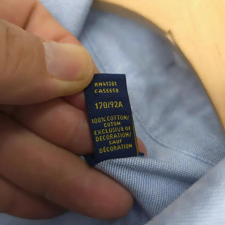 [BUNJANG] RALPH LAUREN Classic Fit Oxford Shirt, Light Blue, Size S / 랄프로렌 RALPH LAUREN 클래식핏 옥스포드 셔츠 연블루 S