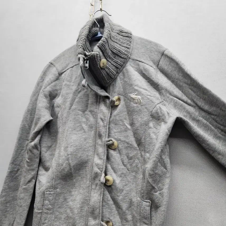 [BUNJANG] Abercrombie Y2K Logo Button Cardigan / 아베크롬비 로고 Y2K 버튼 가디건 집업 S(S)