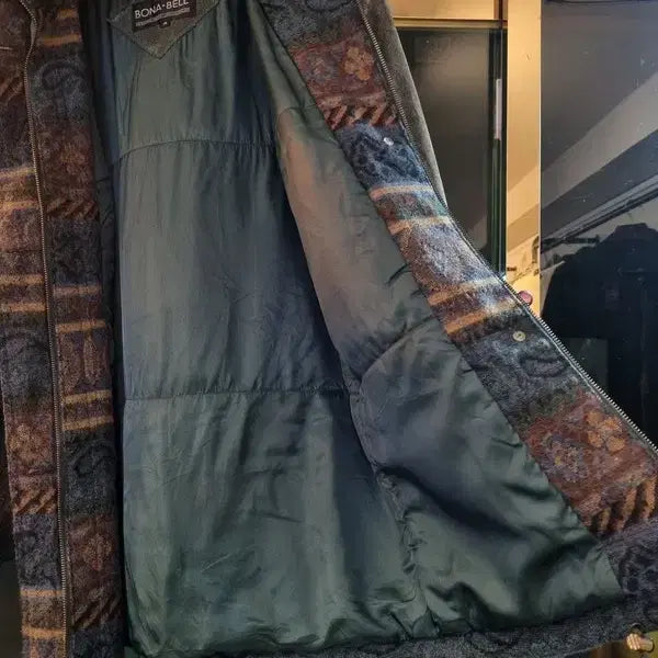 [BUNJANG] Vintage Donpi Suede Blanket Trimmed Coat / 빈티지 돈피 블랭킷 실사이즈 오버핏 77 털 트리밍코트
