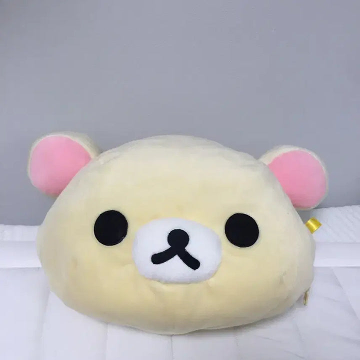 [SOLD OUT] 고전 코리락쿠마 얼굴 휴지케이스 겸 쿠션 겸 인형