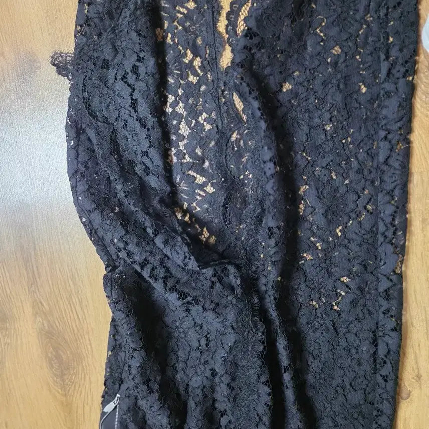 [BUNJANG] Lucky Chouette Lace Long Skirt / 럭키슈에뜨치마
