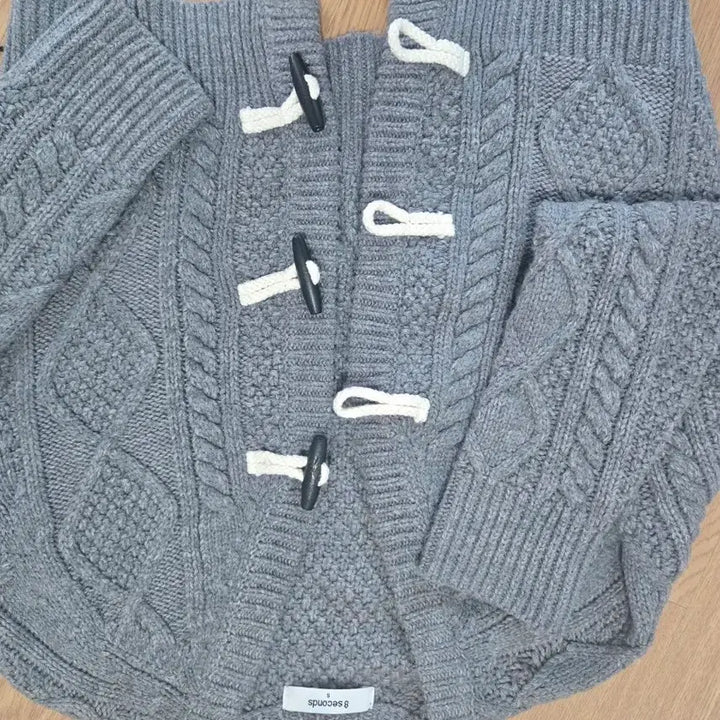 [BUNJANG] 8 Seconds Knit Cardigan Charcoal Gray / 에잇세컨즈 니트 가디건 회색