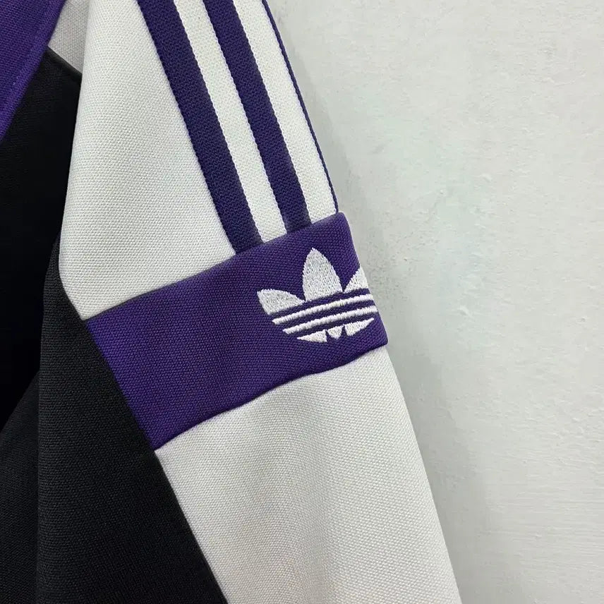 [BUNJANG] Adidas Vintage Track Top Black/Purple / L 90s 일본빈티지 아디다스 블랙/퍼플 트랙탑