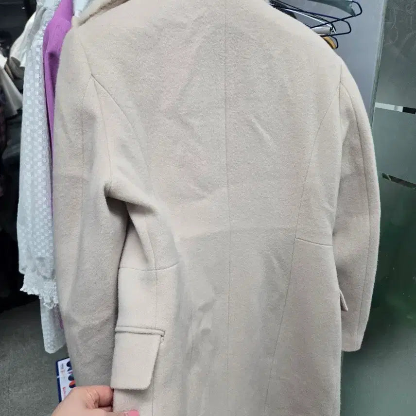 [BUNJANG] Mojo S.phine Mink Trimmed Coat / 모조에스핀 밍크트리밍코트