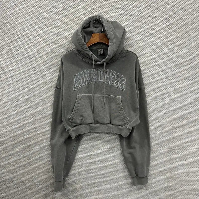 [SOLD OUT] 어반드레스 크롭 후드티 S M14080