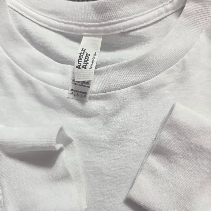 [BUNJANG] American Apparel Long Sleeve White T-Shirt / 아메리칸 어페럴 30 수 흰색 긴팔티 100사이즈