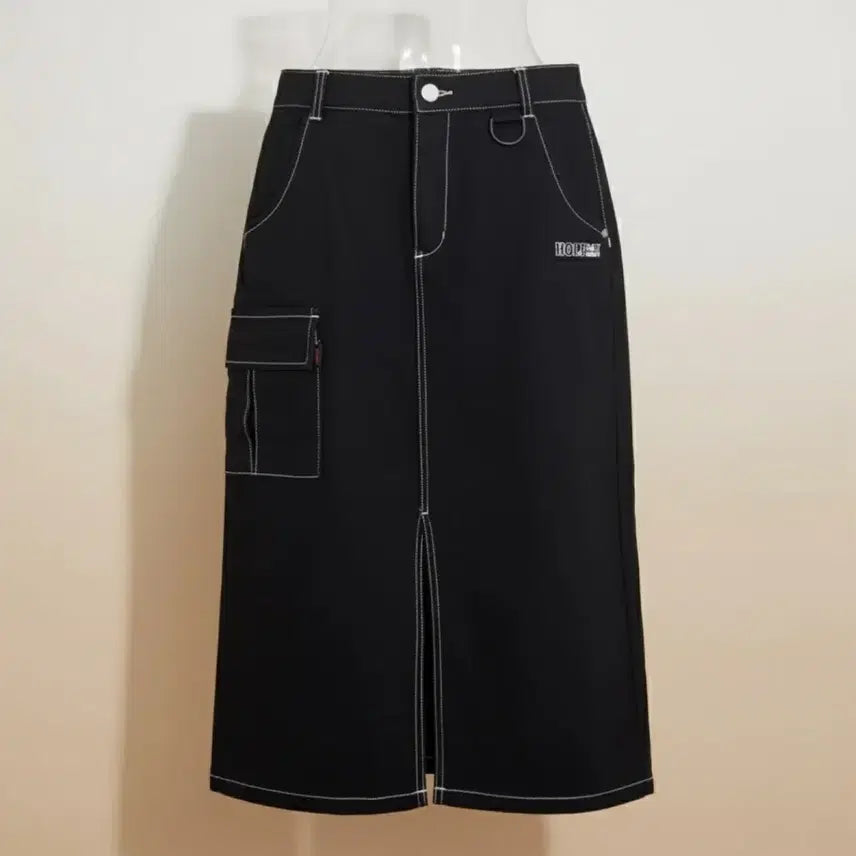 [BUNJANG] Ordinary Holiday Black Cargo Skirt / 여성25 / 오디너리홀리데이 흑청 카고 스커트BK 9-35