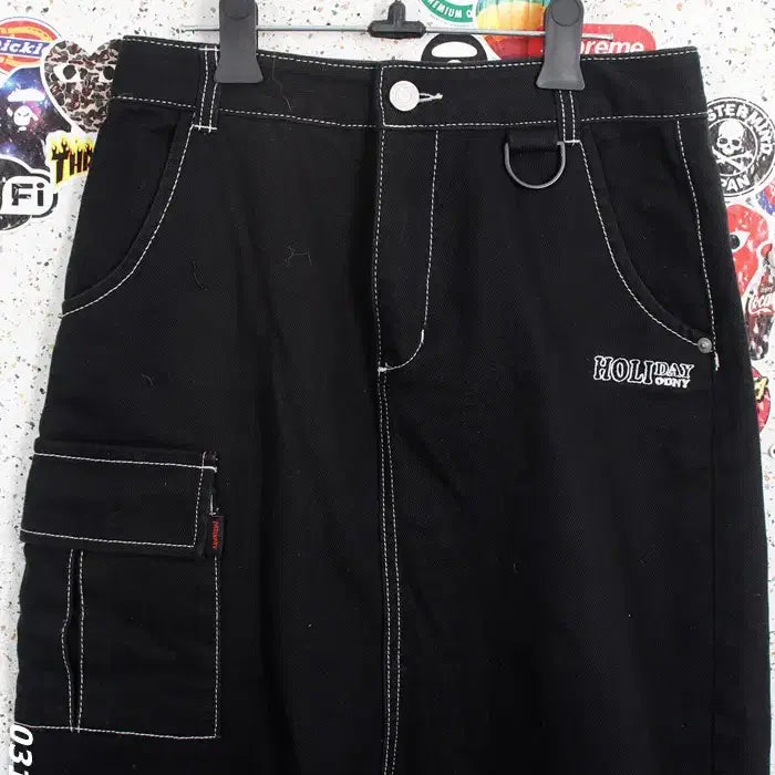 [BUNJANG] Ordinary Holiday Black Cargo Skirt / 여성25 / 오디너리홀리데이 흑청 카고 스커트BK 9-35