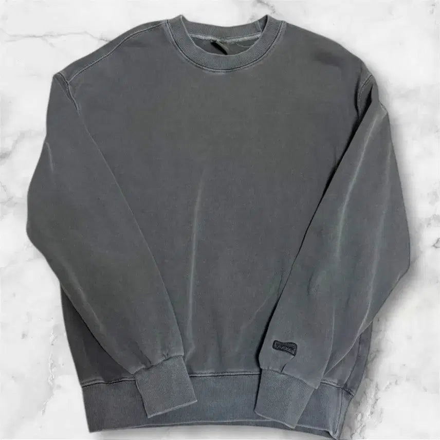[BUNJANG] Travel 100% Cotton Pigment Sweatshirt / 트래블 면100% 피그먼트 스웨트셔츠 맨투맨 (쭈리안감) 95~100