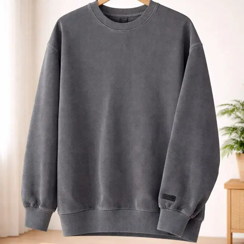 [BUNJANG] Travel 100% Cotton Pigment Sweatshirt / 트래블 면100% 피그먼트 스웨트셔츠 맨투맨 (쭈리안감) 95~100