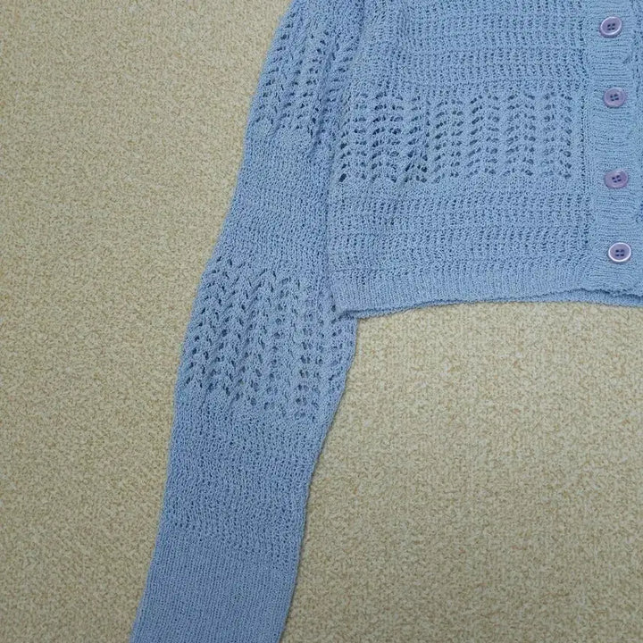 [BUNJANG] City Breeze Crochet Knit Cardigan / (F)시티브리즈 여성 가디건 긴팔 크롭 니트 크로셰 L3W2646