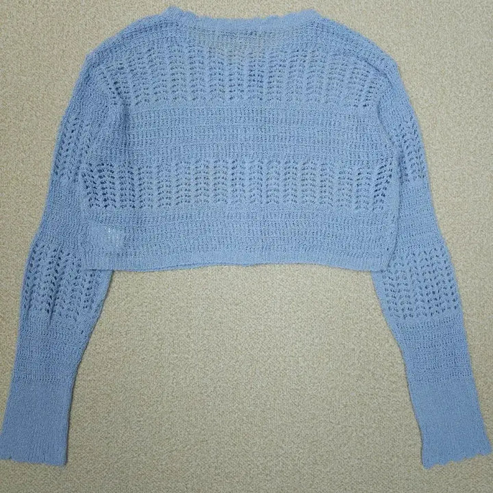 [BUNJANG] City Breeze Crochet Knit Cardigan / (F)시티브리즈 여성 가디건 긴팔 크롭 니트 크로셰 L3W2646