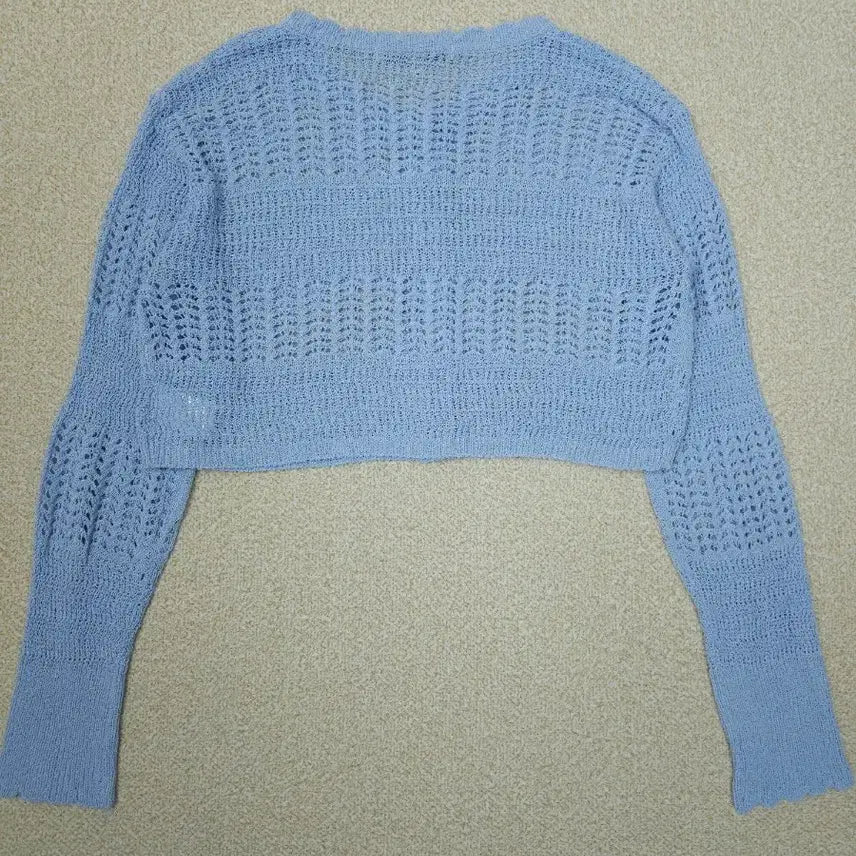 [BUNJANG] City Breeze Crochet Knit Cardigan / (F)시티브리즈 여성 가디건 긴팔 크롭 니트 크로셰 L3W2646