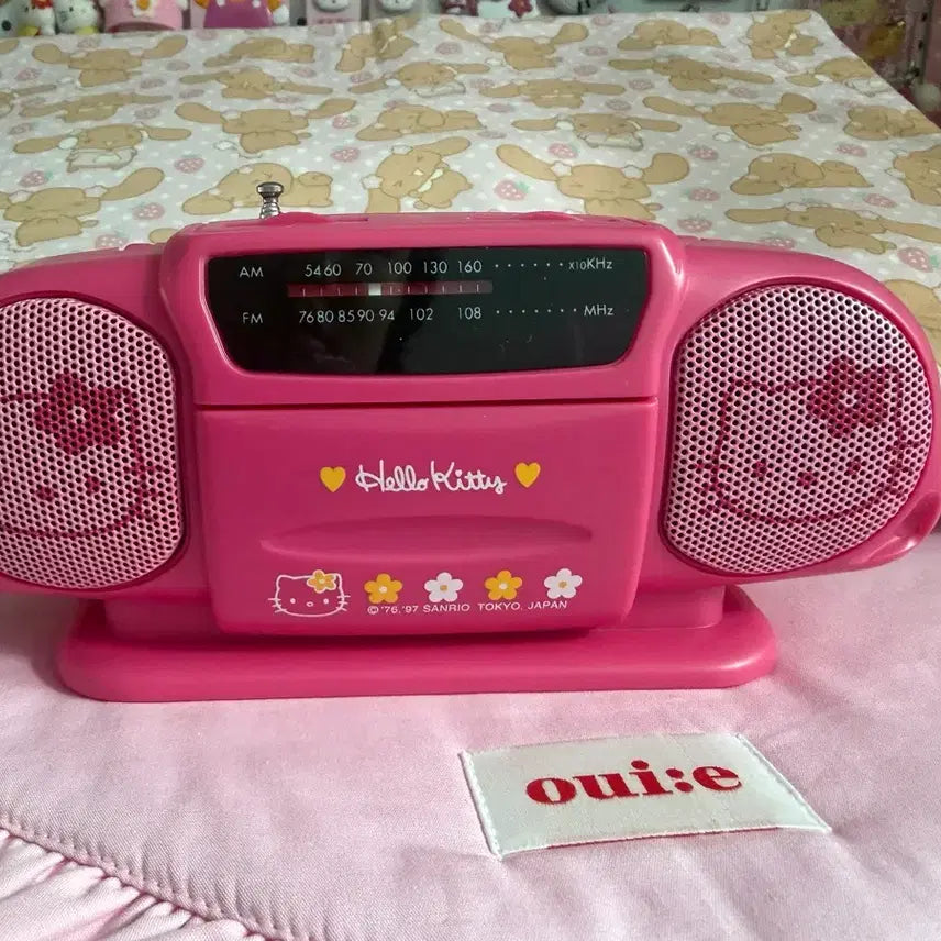 [BUNJANG] Vintage Hello Kitty Mini Radio Pink / 고전 키티 미니 라디오